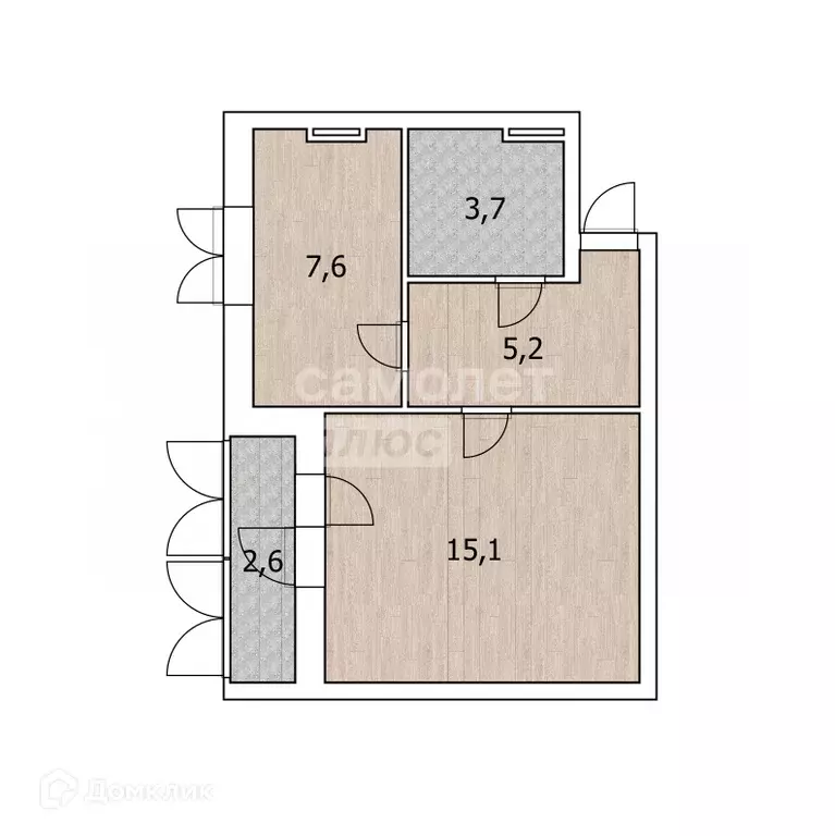 Продаётся 1-к квартира, 31.6 м - Фото 1