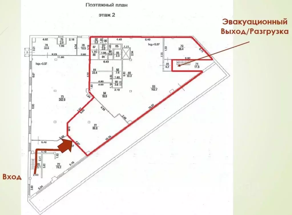 Торговая площадь в Московская область, Химки Молодежная ул., с6А (470 ... - Фото 1