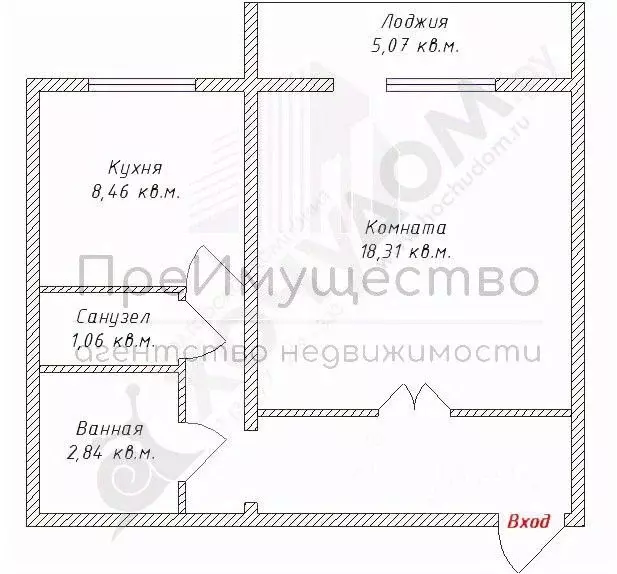 Планировка квартиры 97 серии 1 комнатная 3 100 000 Руб., 1-к кв. челябинская область, челябинск Южноуральская ул, 11 (32.