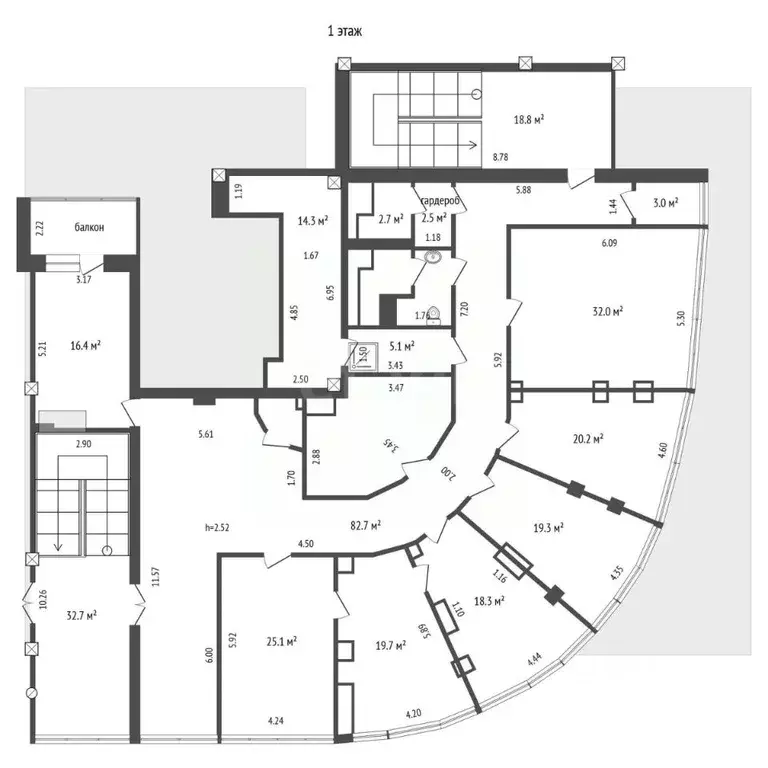 Офис в Омская область, Омск ул. Маршала Жукова, 107 (866 м) - Фото 1