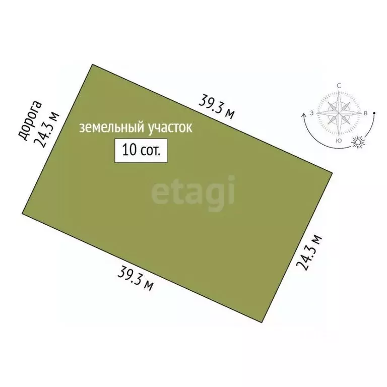 Участок в Самарская область, Кинель ул. Черноморская, 51 (10.0 сот.) - Фото 0