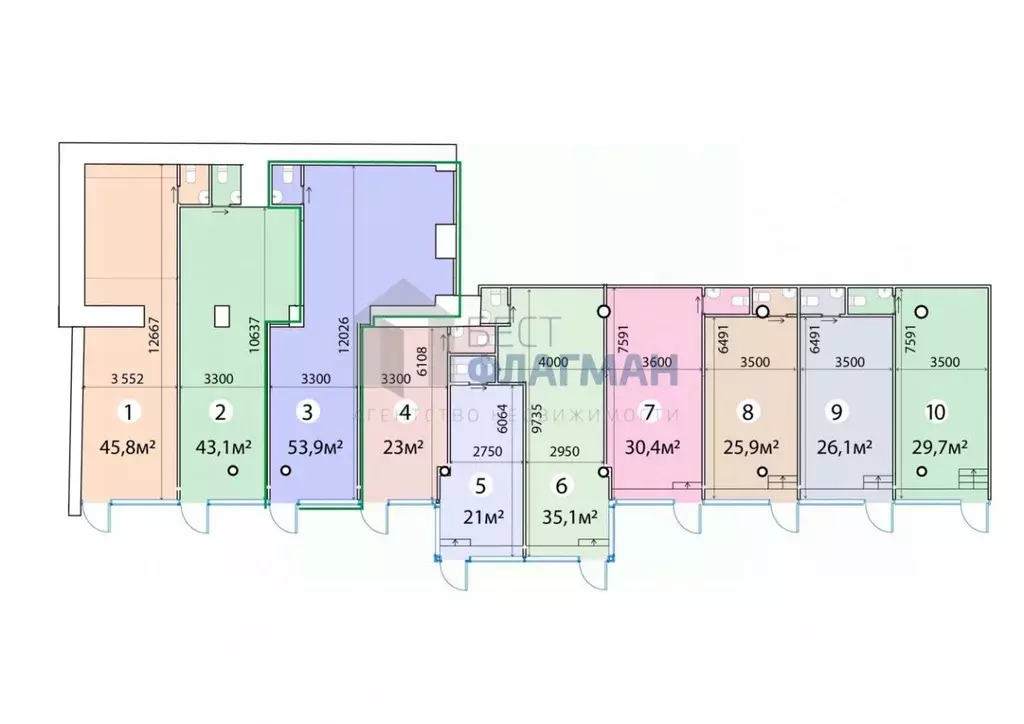 Помещение свободного назначения в Москва ул. Красная Пресня, 12 (53 м) - Фото 2