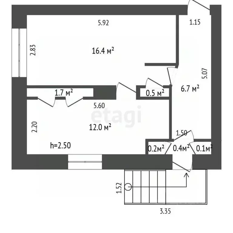 Офис в Башкортостан, Стерлитамак ул. Дружбы, 62 (38 м) - Фото 2