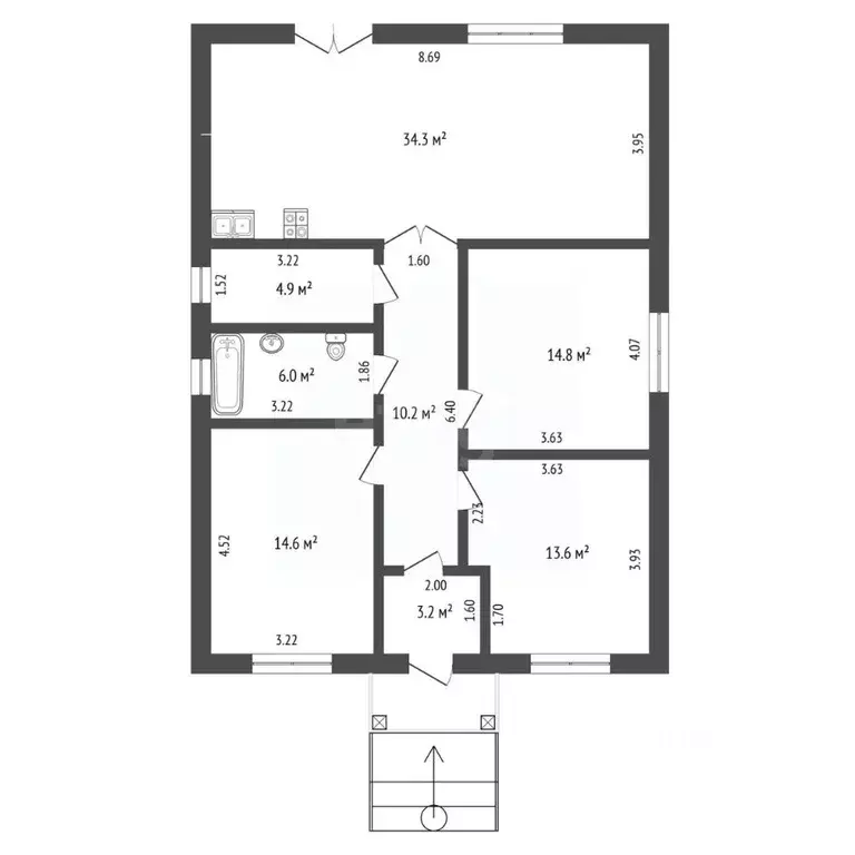 Дом в Ростовская область, Батайск Крымская ул. (100 м) - Фото 2
