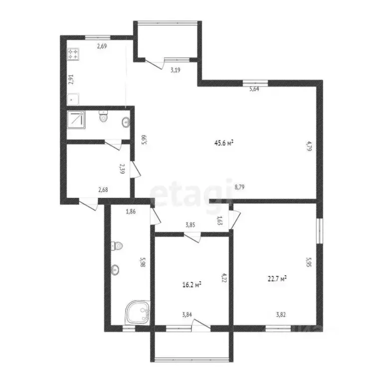 3-к кв. Тюменская область, Тюмень Широтная ул., 104к6 (112.6 м) - Фото 1
