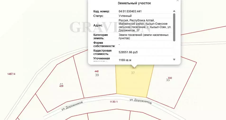 Участок в Алтай, Майминский район, с. Кызыл-Озек ул. Дорожников (11.0 ... - Фото 0