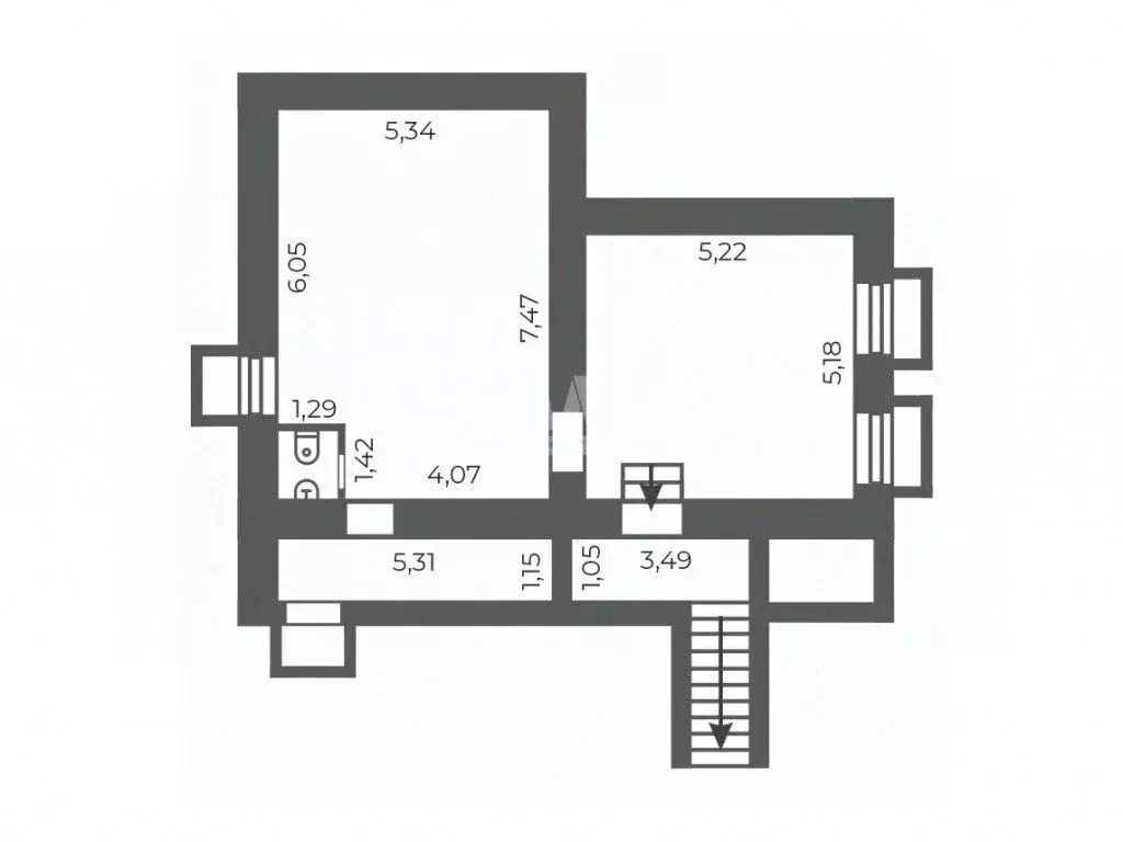 Торговая площадь в Челябинская область, Челябинск ул. Доватора, 42 (78 ... - Фото 1