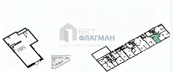 Офис в Москва № 160 кв-л, 1Вк4 (48 м) - Фото 2