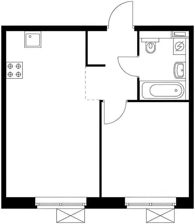 1-к кв. Московская область, Люберцы ул. Летчика Ларюшина, 6к1 (40.0 м) - Фото 2