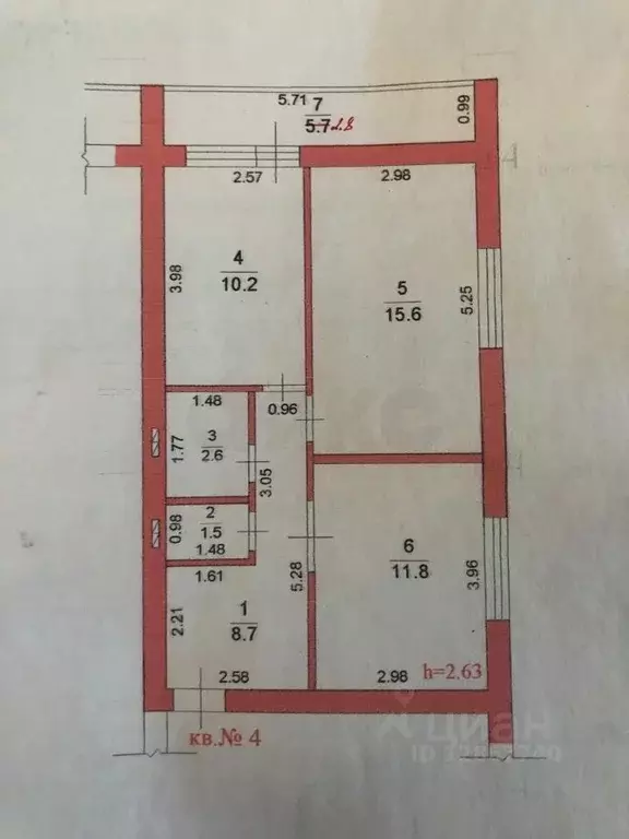 2-к кв. Краснодарский край, Горячий Ключ ул. Ленина, 230 (53.0 м) - Фото 1