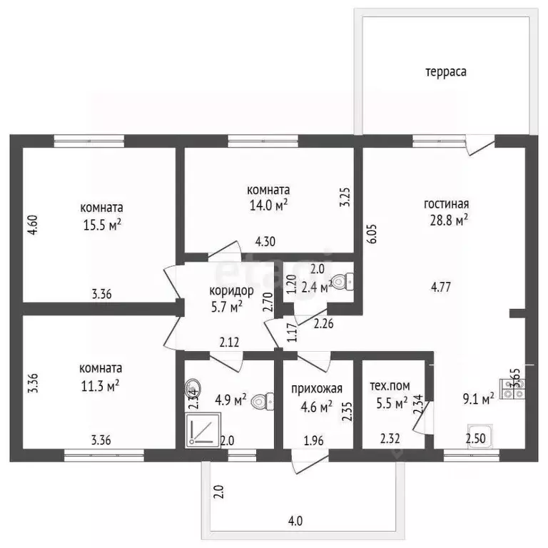 Дом в Калининградская область, Зеленоградский муниципальный округ, ... - Фото 1