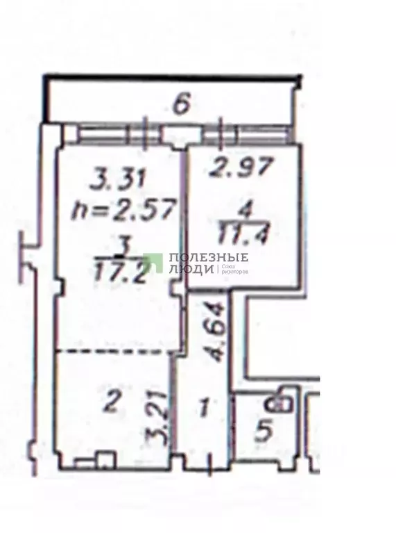 2-к кв. Красноярский край, Красноярск Соколовская ул., 64 (47.8 м) - Фото 2