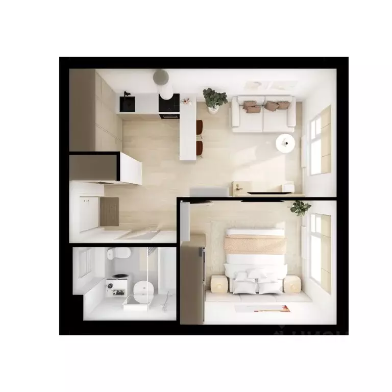 1-к кв. Московская область, Котельники Парковый мкр, Белая Дача Парк ... - Фото 2