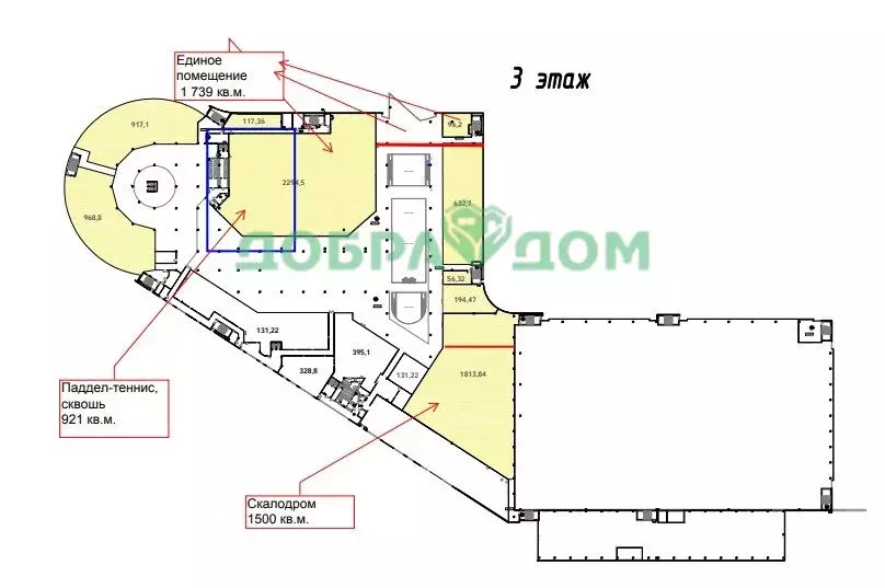 Помещение свободного назначения (44.07 м) - Фото 2