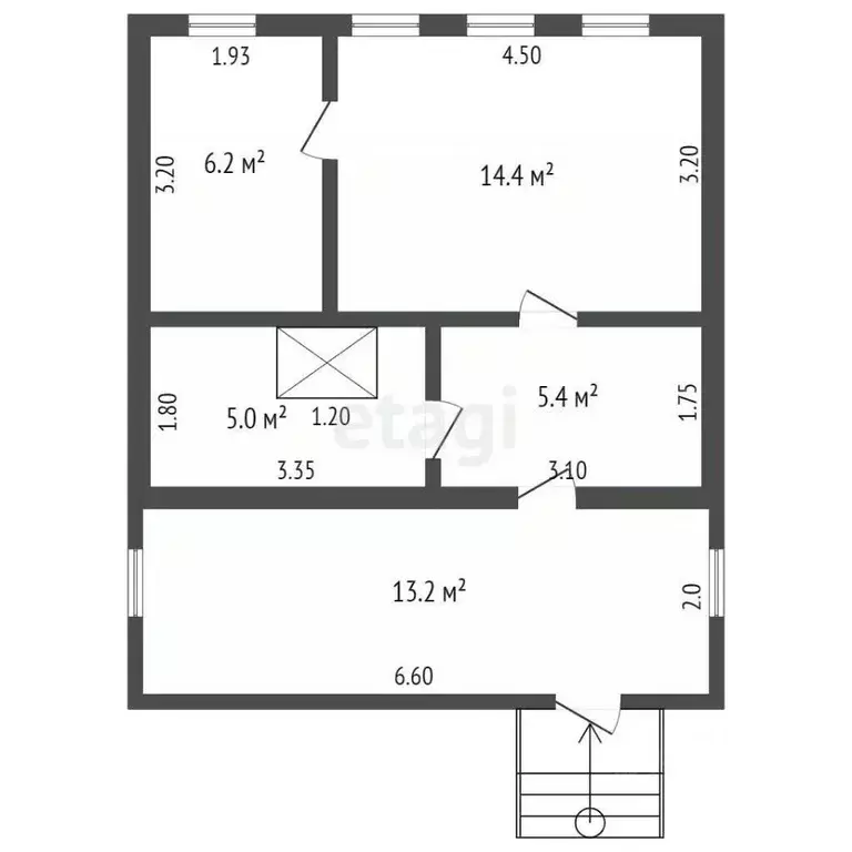 2-к кв. Калужская область, с. Износки ул. Кирова, 3 (42.0 м) - Фото 2