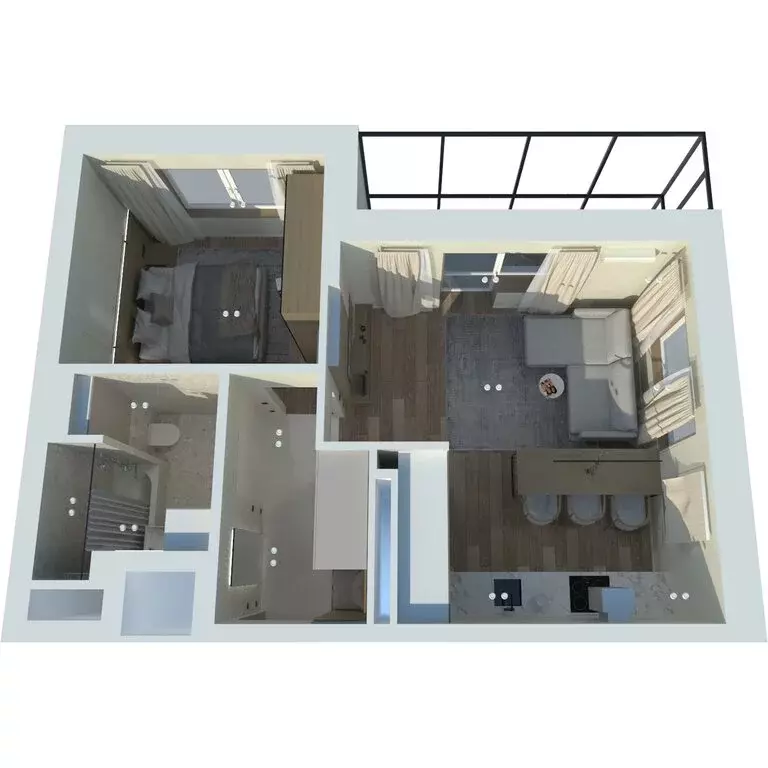 1-комнатная квартира: Екатеринбург, микрорайон Академический, 12-й ... - Фото 2