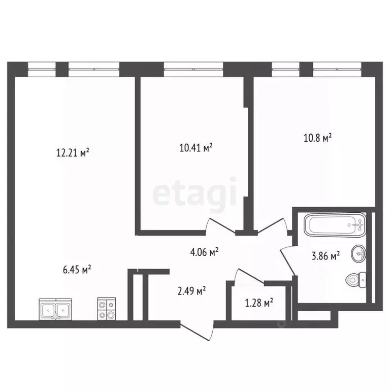 2-к кв. Московская область, Химки городской округ, д. Юрлово к1/1 ... - Фото 2