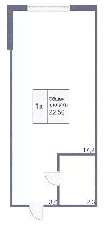 Студия Кемеровская область, Кемерово просп. Ленина, 135б (23.0 м) - Фото 1