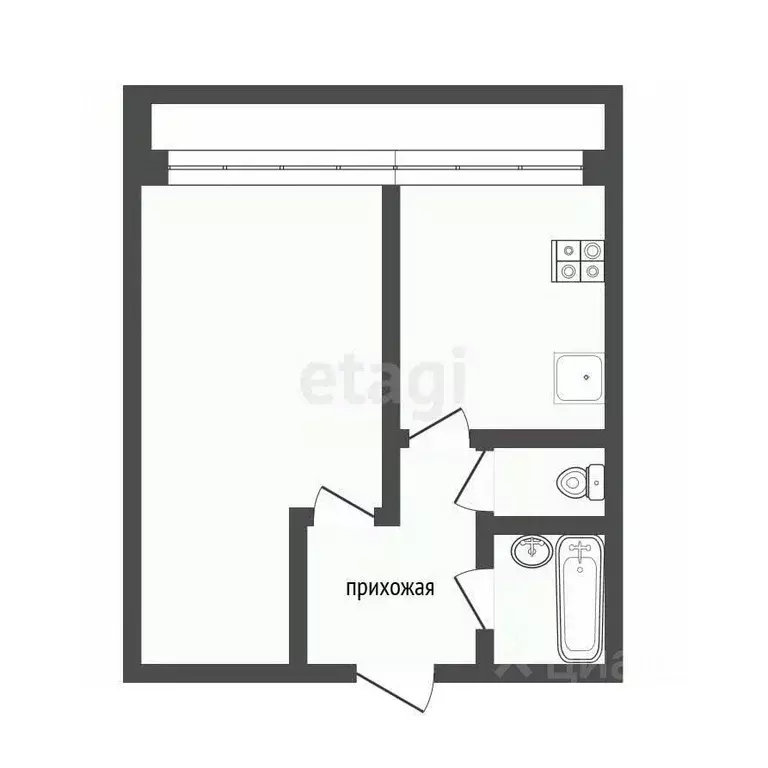 1-к кв. Пензенская область, Пенза Пролетарская ул., 6 (41.0 м) - Фото 1
