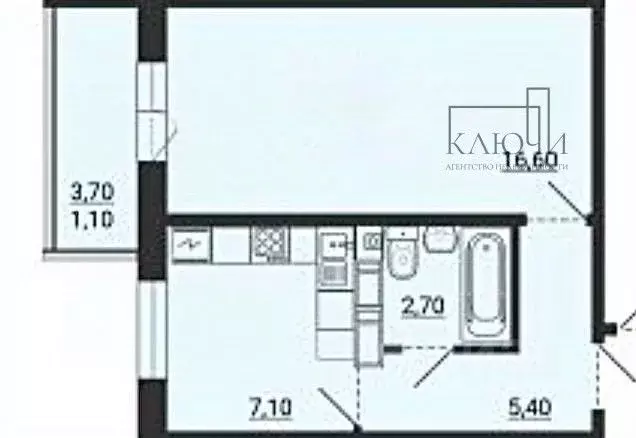 1-к кв. Челябинская область, Магнитогорск просп. Карла Маркса, 237к2 ... - Фото 2