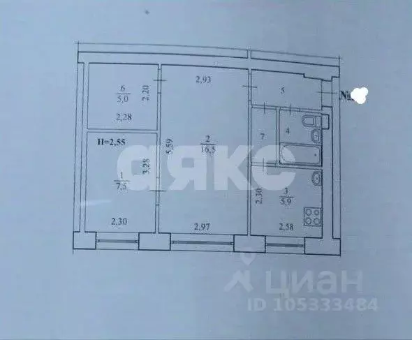2-к кв. Волгоградская область, Волгоград ул. Маршала Еременко, 19 ... - Фото 1