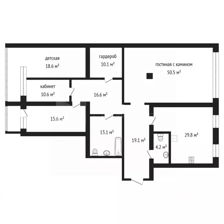 4-к кв. Тюменская область, Тюмень ул. 8 Марта, 2 (188.0 м) - Фото 1