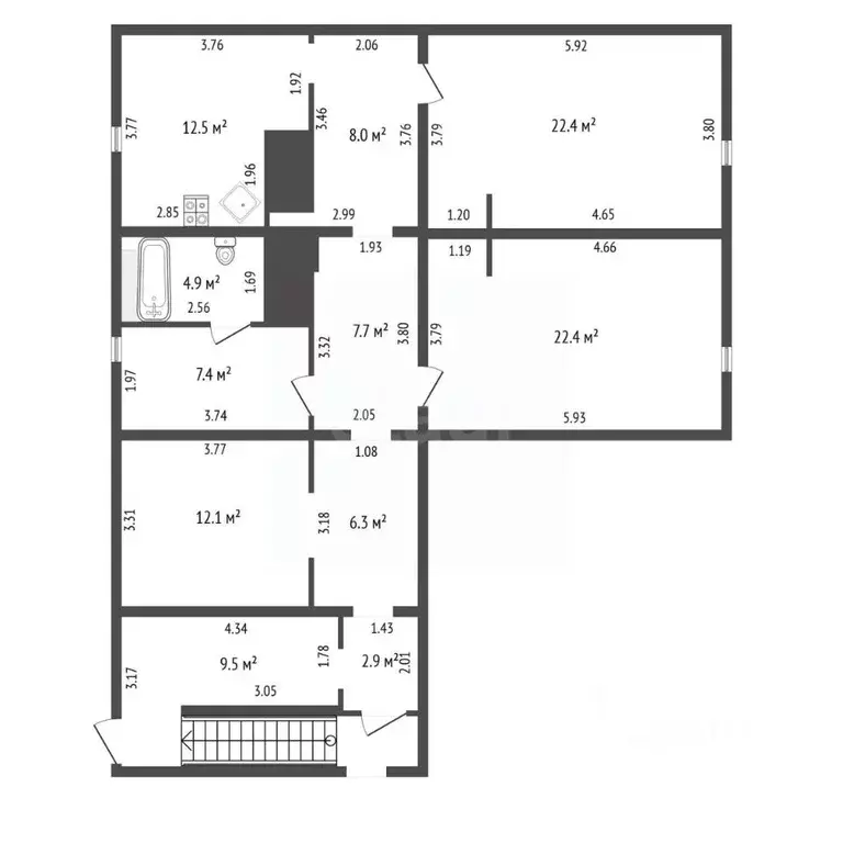 2-к кв. Крым, Феодосия бул. Адмиральский, 7Д (115.5 м) - Фото 2