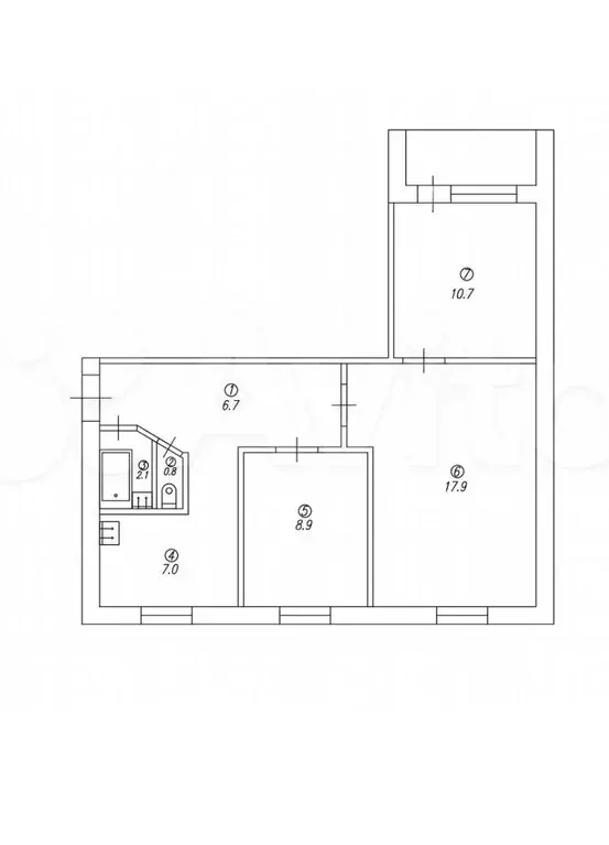 Продаётся 3-к квартира, 53.9 м - Фото 0