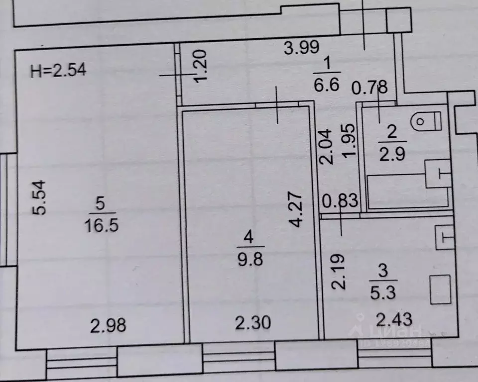 2-к кв. Карелия, Петрозаводск Судостроительная ул., 12А (41.0 м) - Фото 1
