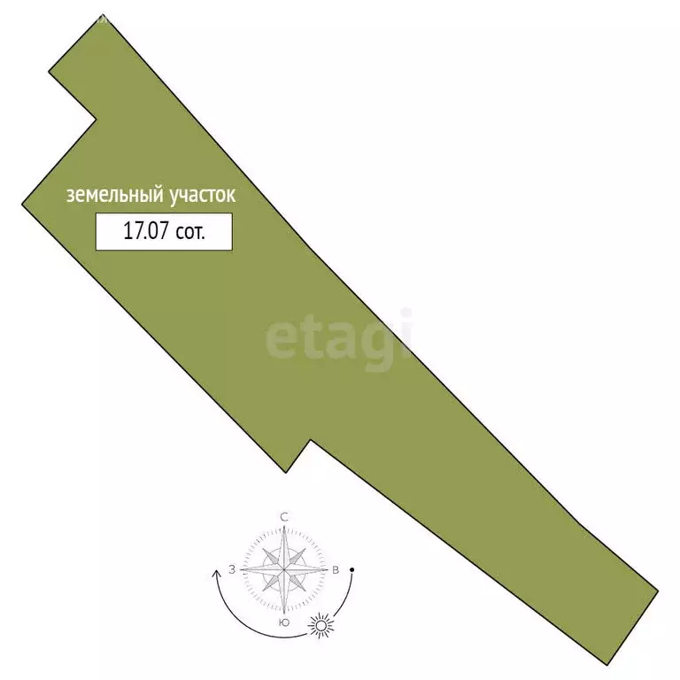 Участок в деревня Зимник, Набережная улица (17 м) - Фото 1