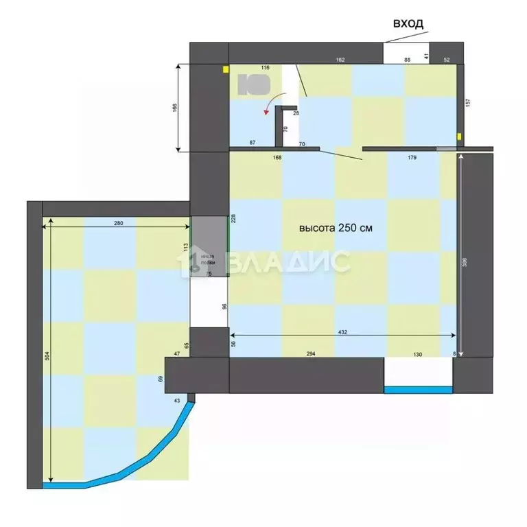 2-к кв. Липецкая область, Липецк ул. Космонавтов, 16 (38.0 м) - Фото 2