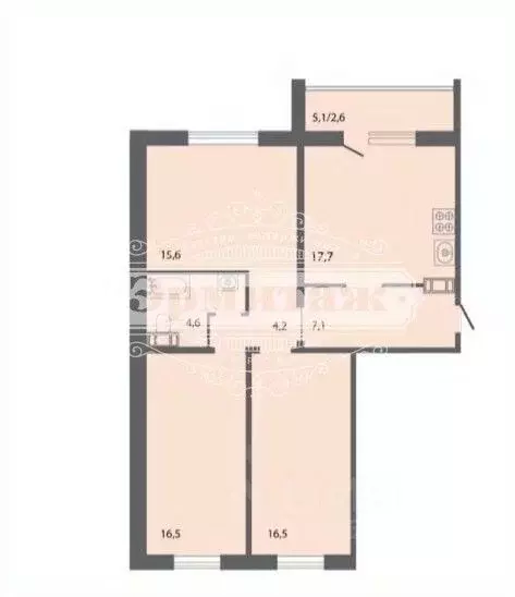 3-к кв. Курганская область, Курган Заозерный жилрайон, 13-й мкр, 7 ... - Фото 2