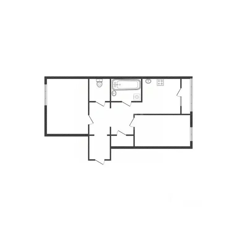 2-к кв. Смоленская область, Смоленский муниципальный округ, с. Печерск ... - Фото 2