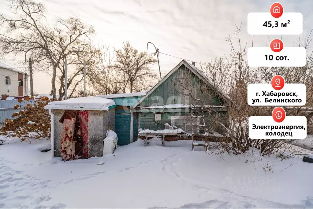 Дом в Хабаровский край, Хабаровск ул. Белинского, 17 (45 м) - Фото 1