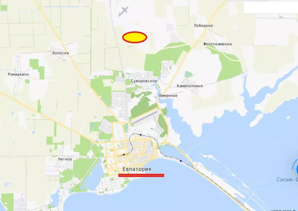 Участок в Крым, Сакский район, Суворовское с/пос, Мечта СНТ ул. ... - Фото 2