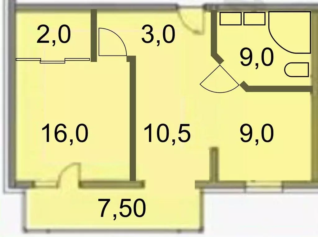 2-к кв. Краснодарский край, Анапа ул. Мирная, 29к10 (58.0 м) - Фото 1