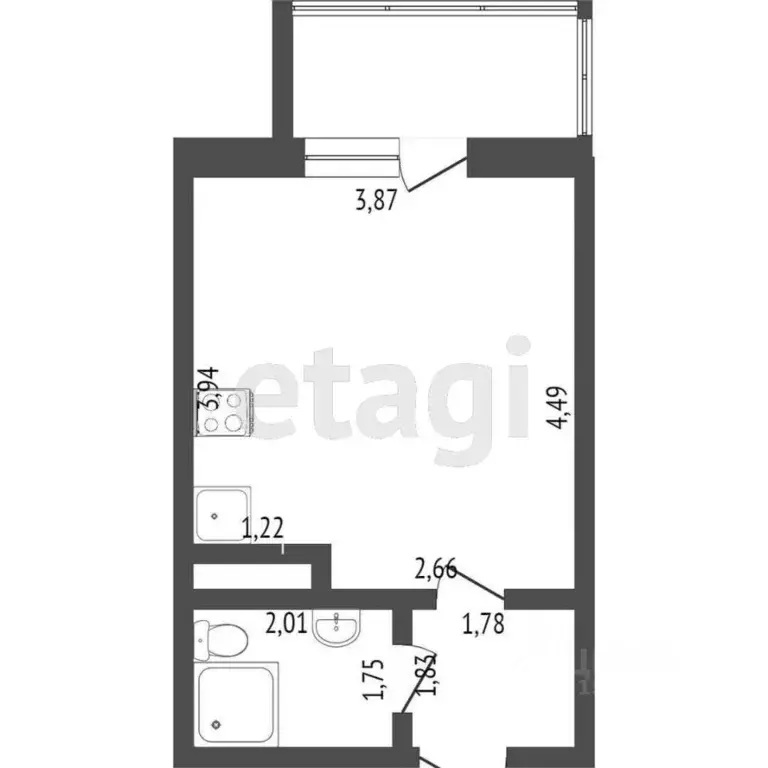 студия санкт-петербург пулковское ш, 42к6 (30.0 м) - Фото 1