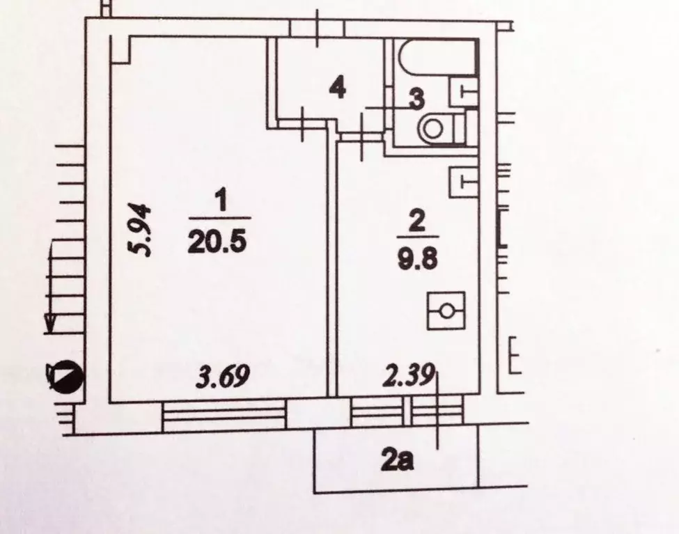 1-к кв. Москва ул. Генерала Ермолова, 12С1 (35.0 м) - Фото 1