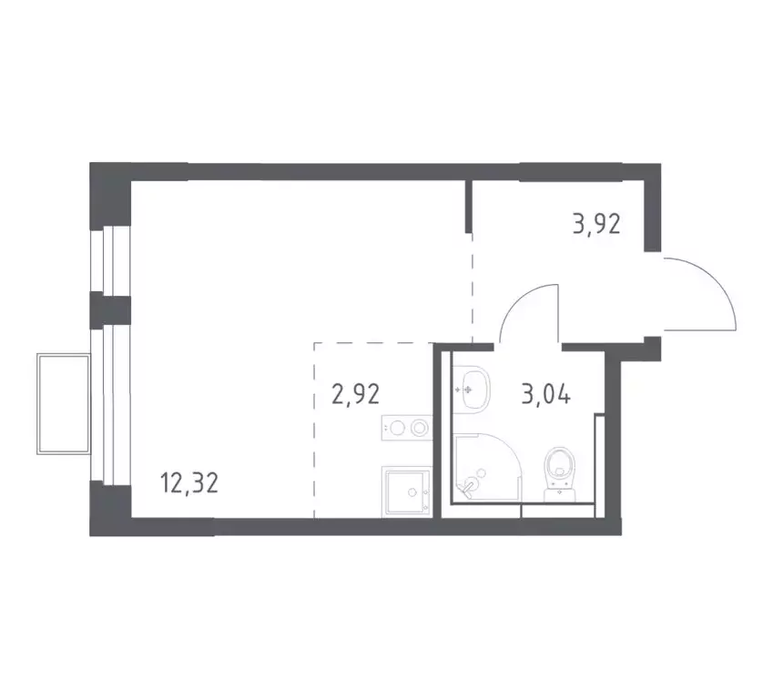Квартира-студия: Ленинский городской округ, ЖК Новое Видное, 15 (22.1 ... - Фото 1