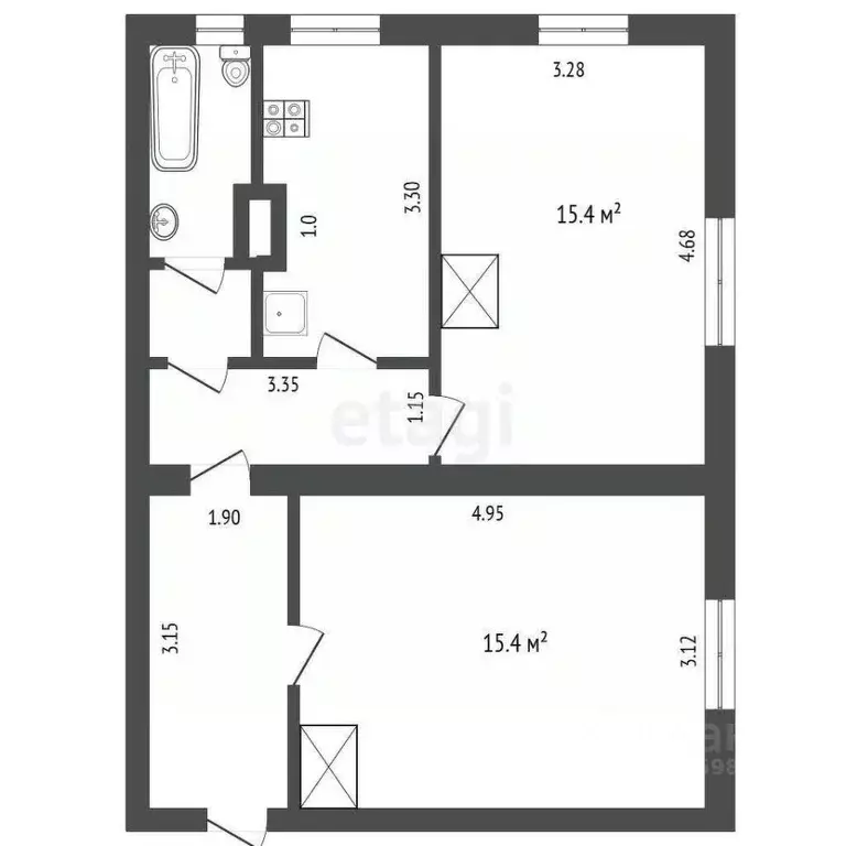 2-к кв. Марий Эл, Йошкар-Ола ул. Ломоносова, 49 (51.1 м) - Фото 0