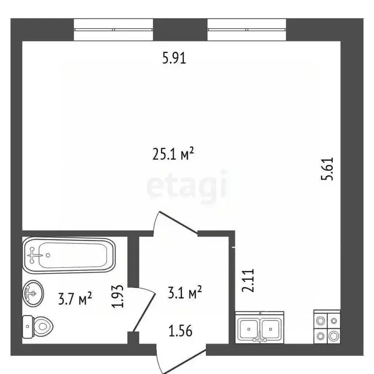 Студия Ямало-Ненецкий АО, Тарко-Сале Пуровский район, Юбилейная ул., ... - Фото 2