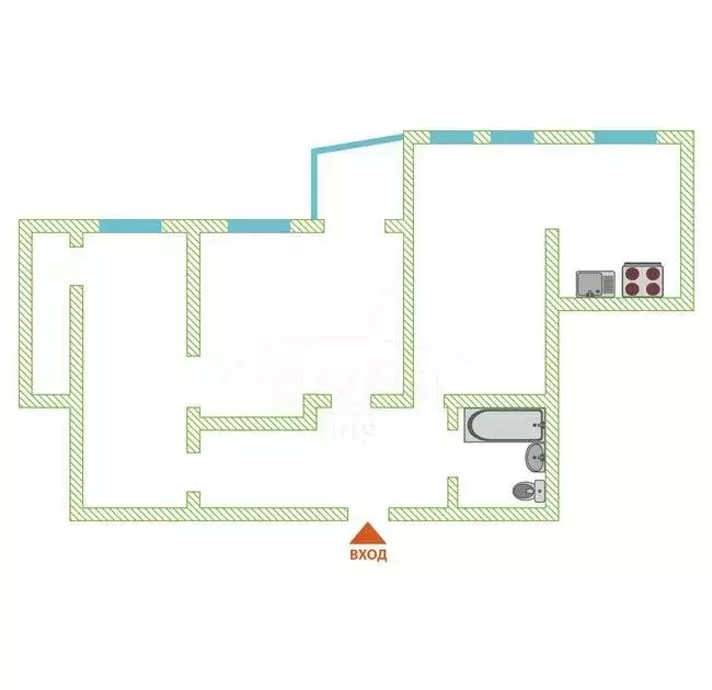 3-комнатная квартира: Тюмень, улица Академика Сахарова, 48 (76 м) - Фото 2