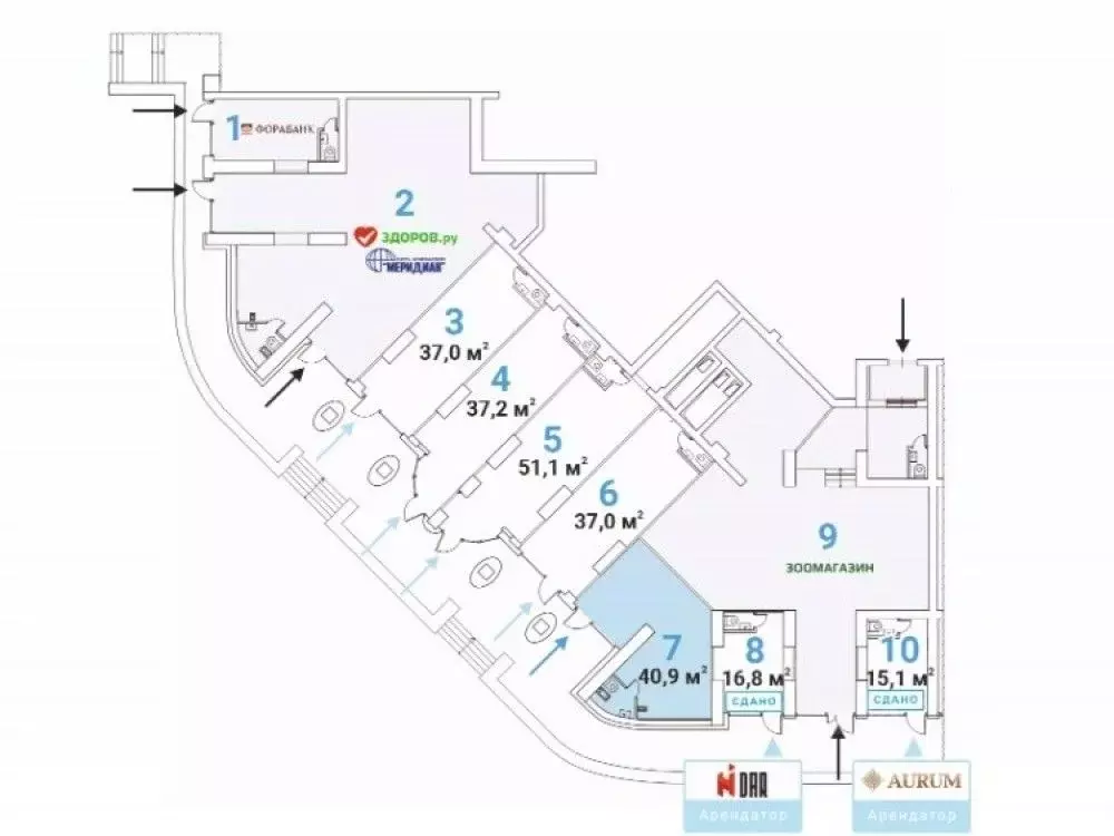 Торговая площадь в Москва Ярцевская ул., 27к1 (41 м) - Фото 2