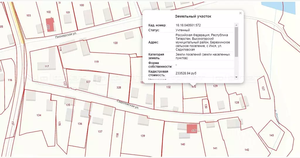 Участок в Татарстан, Высокогорский район, Березкинское с/пос, с. Инся ... - Фото 2