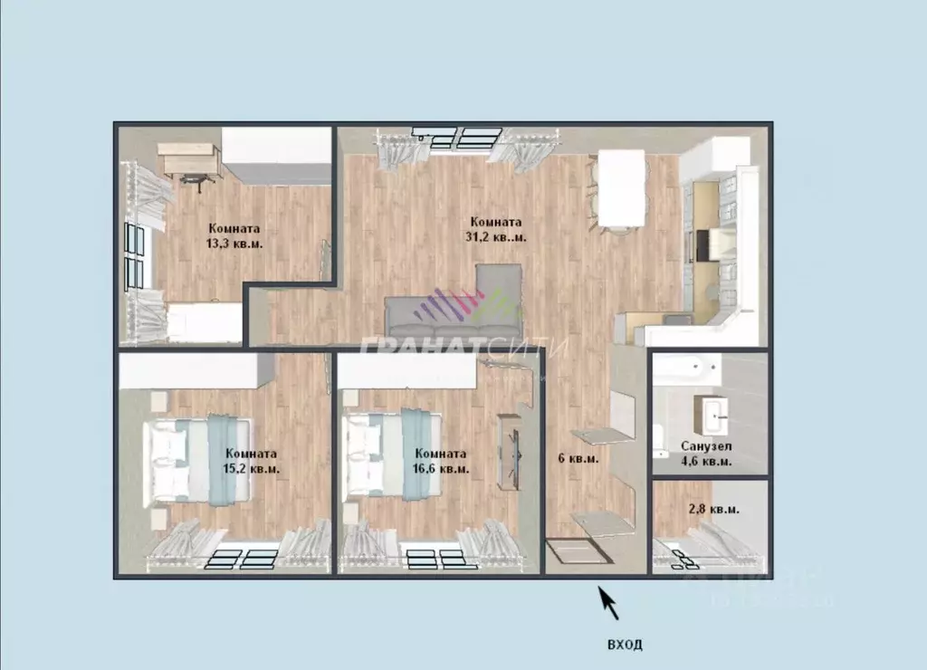 Дом в Омская область, Омский район, с. Пушкино  (90 м) - Фото 2