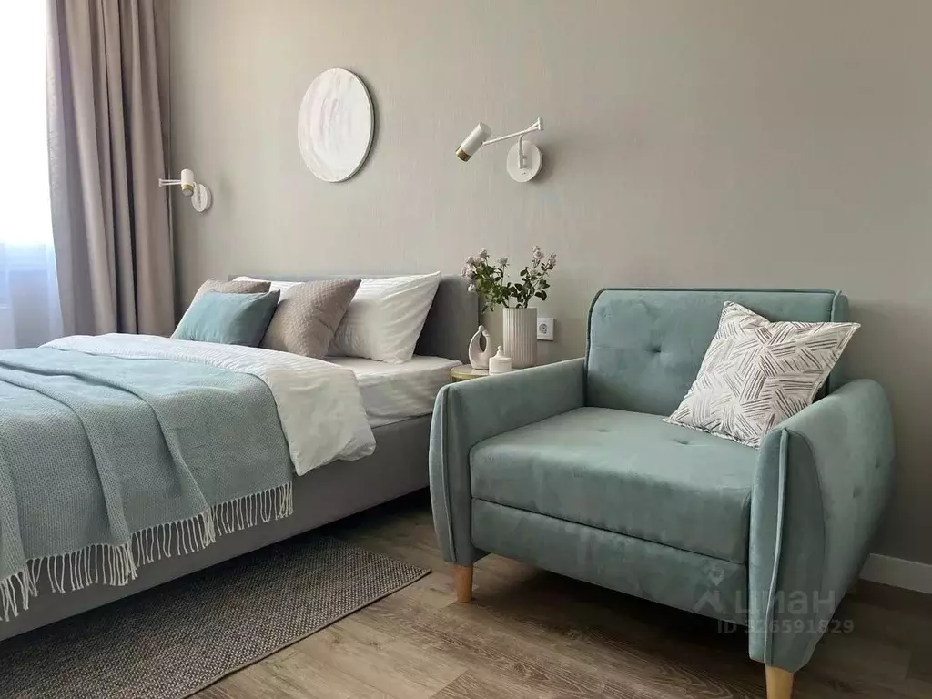 1-к кв. Калининградская область, Гурьевский муниципальный округ, пос. ... - Фото 1