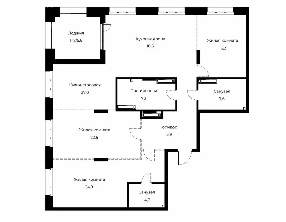 3-комнатная квартира: Пенза, улица Богданова, 39 (150.3 м) - Фото 0