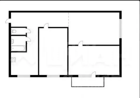 3-к кв. Удмуртия, Ижевск ул. Металлистов, 43 (52.3 м) - Фото 1