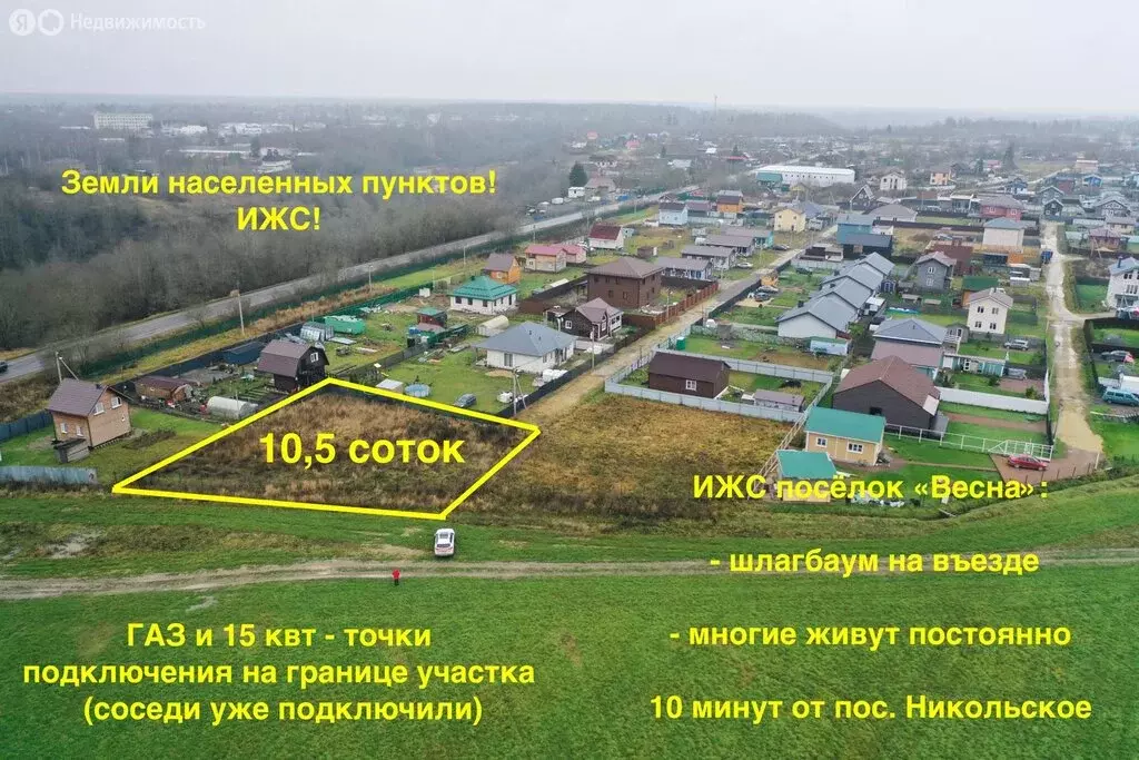 Участок в Пустынка, КП Весна, 30 (10.5 м) - Фото 2