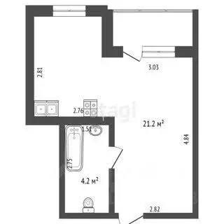 Студия Владимирская область, Муром Карачаровское ш., 17 (25.4 м) - Фото 1